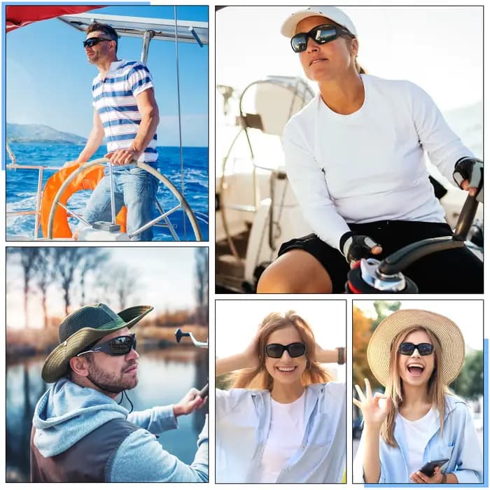 Lunettes de soleil flottantes polarisées pour hommes et femmes