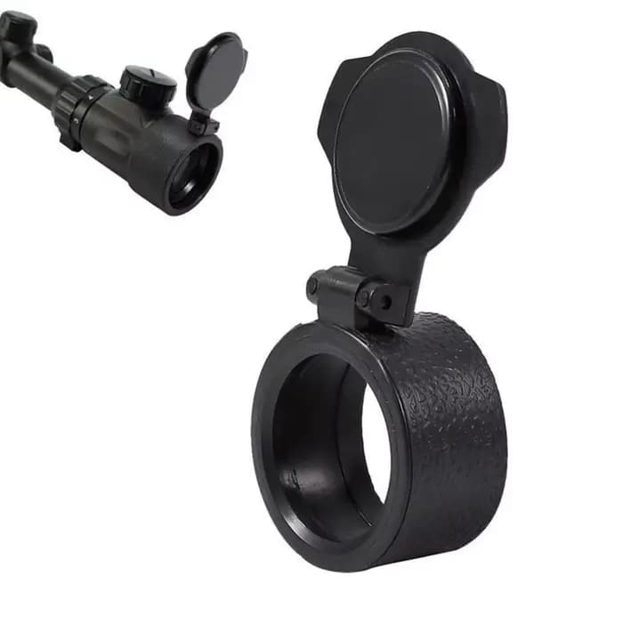 Couvercle de portée de fusil 25 5mm 64mm, couvercle d'objectif rabattable, capuchon à ressort rapide, couvercle d'objectif, calibre de portée de chasse