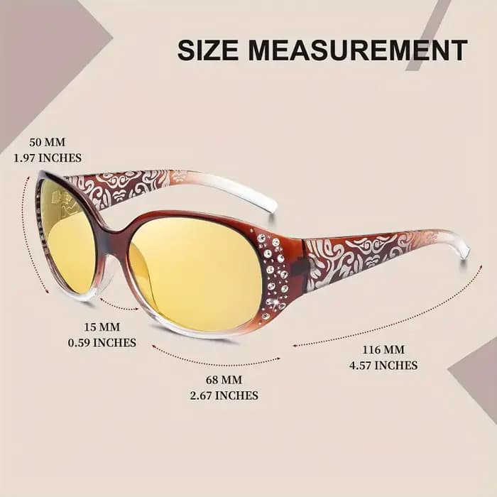 Lunettes de conduite de vision nocturne pour femmes