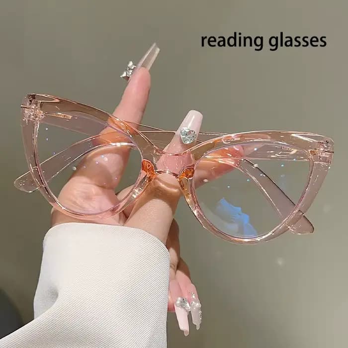 KAMMPT lunettes de lecture œil de chat surdimensionnées mode bloquant la lumière bleue montures optiques Design élégant