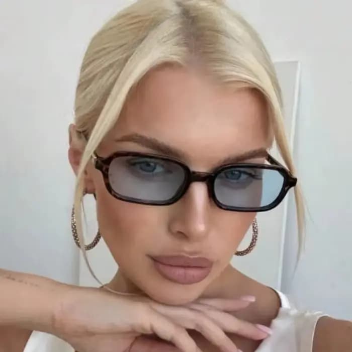 Lunettes de soleil rectangulaires petites pour femmes