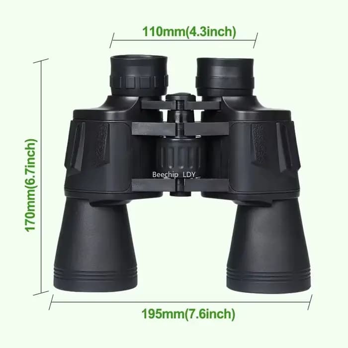 Jumelles haute puissance 20X50 pour adultes, lentilles FMC professionnelles, mise au point centrale, optique HD pour l'observation des oiseaux, la chasse et les voyages