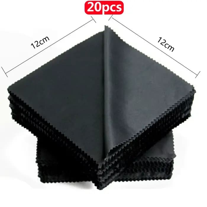 1/20/100/300 pcs/lot noir microfibre lunettes de soleil