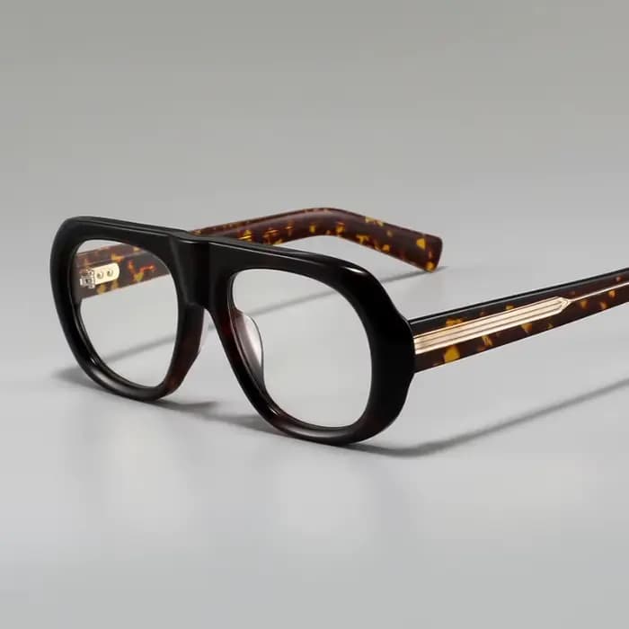 Monture de lunettes épaisse en acétate pour hommes et femmes