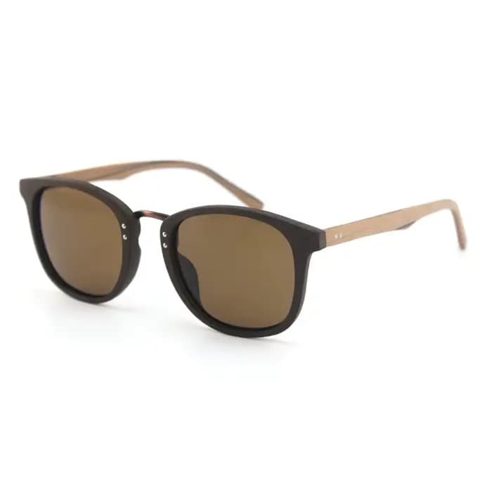 Lunettes de soleil en acétate Grain de bois