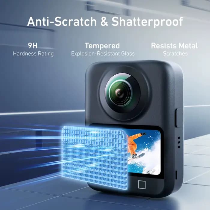 TELESIN protecteur d'écran en verre trempé pour DJI OSMO 360 Protection d'objectif Film de Protection HD pour accessoires DJI OSMO 360