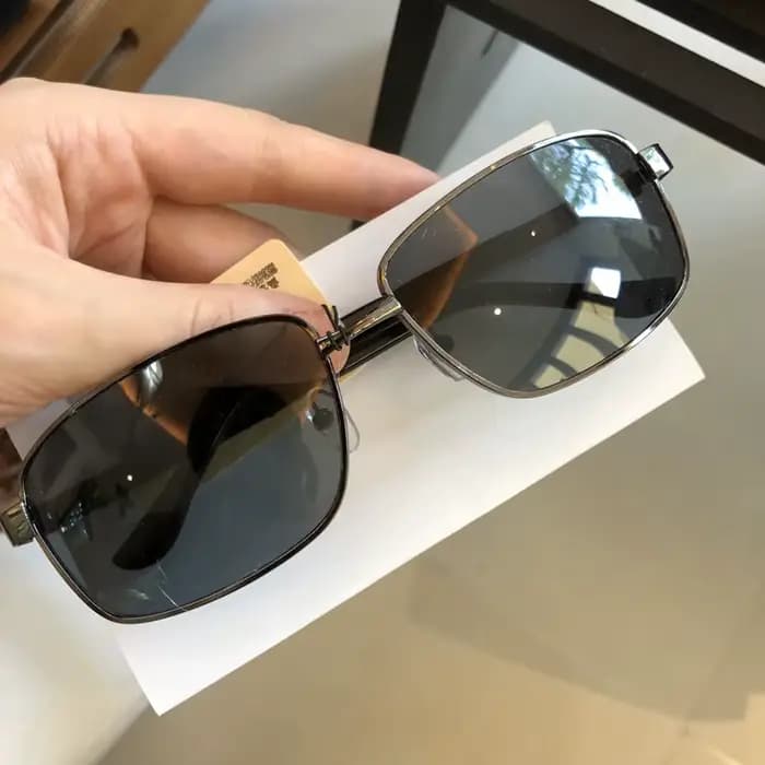 Nouvelles Lunettes de Soleil Vertes Tendance 2026 pour Hommes – Verre Cristal Haute Qualité