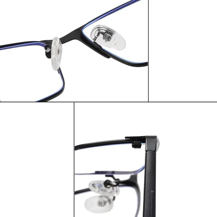 Grand cadre de lunettes en titane Anti rayons bleus