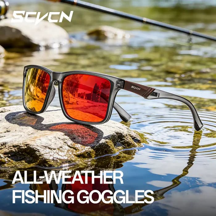 Lunettes de soleil polarisées SCVCN pour la pêche