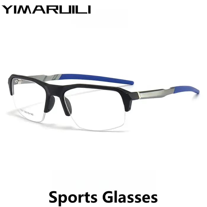 YIMARUILI hommes et femmes lunettes de sport cadre en aluminium TR90 demi-monture