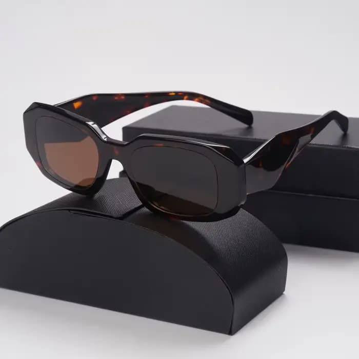 Lunettes de soleil carrées en acétate très tendance pour femmes