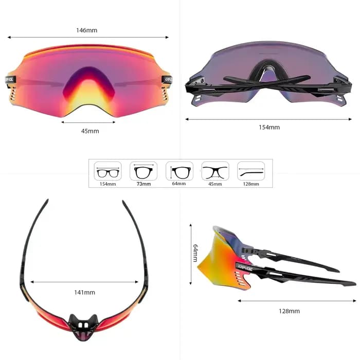 Kapvoe Sport lunettes de soleil pour homme vélo de route