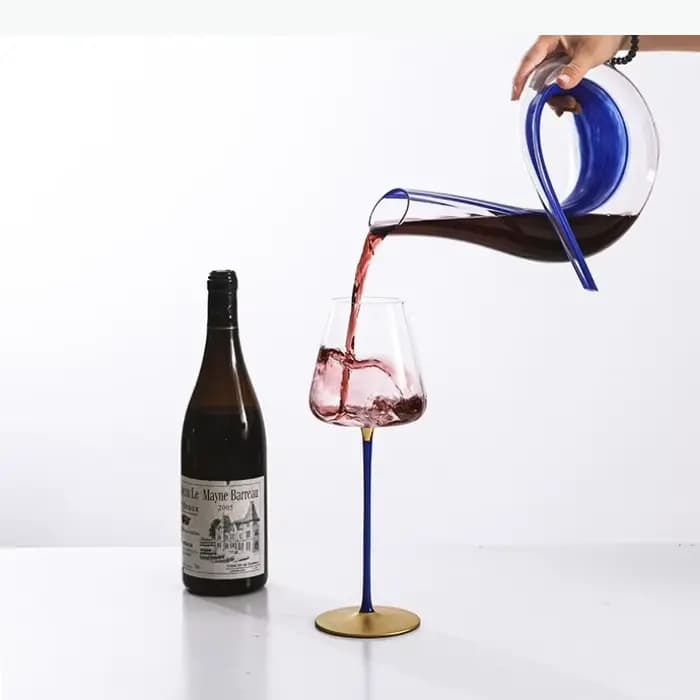 Carafe en verre artistique faite à la main, séparateur de vin, récipient à vin pour bar, dispositif de désaération rapide, pot à vin domestique, accessoires de bar, bouteille de vin