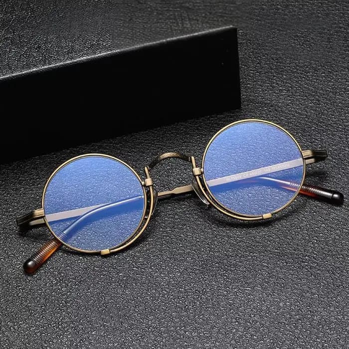 Lunettes Rondes en Titane Pur pour Homme et Femme
