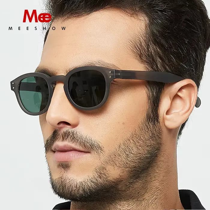 Meeshow marque rétro hommes lunettes de soleil femmes unisexe élégant