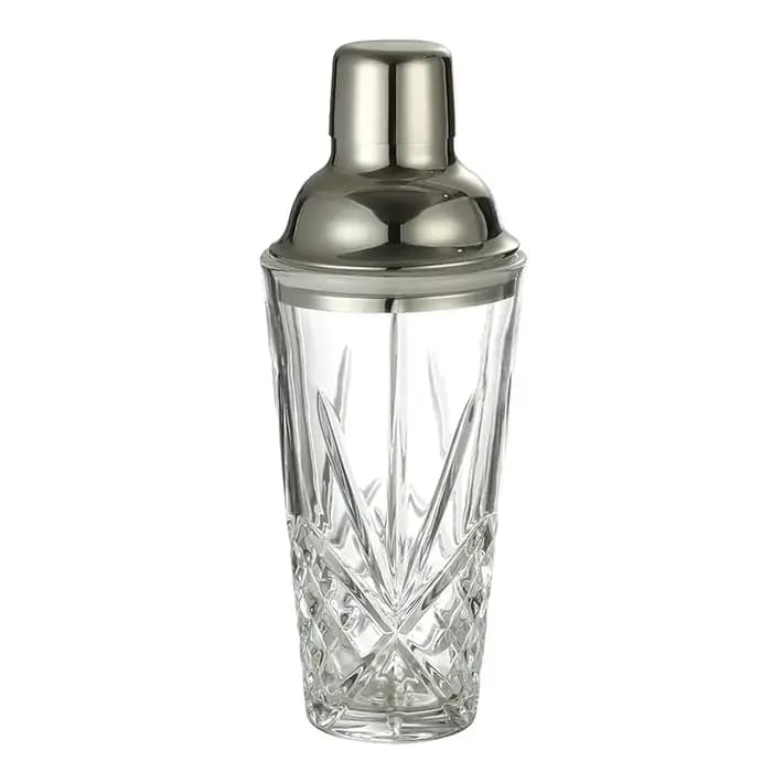Shaker à cocktail en verre cristal, verre shaker à martini de 17 oz