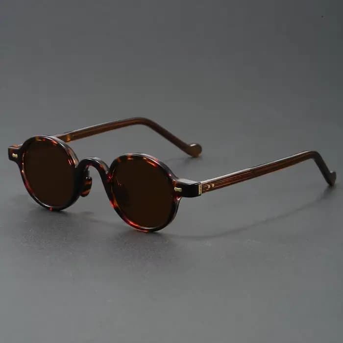 Lunettes de soleil rondes Vintage Orange pour femmes et hommes