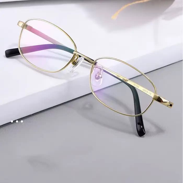 Lunettes optiques à monture en titane à jante complète pour hommes et femmes