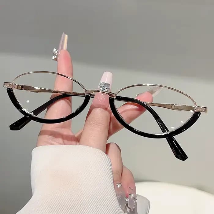 KAMMPT lunettes ovales femmes Chic 2025 nouveau blocage de la lumière bleue montures optiques à la mode Vintage marque