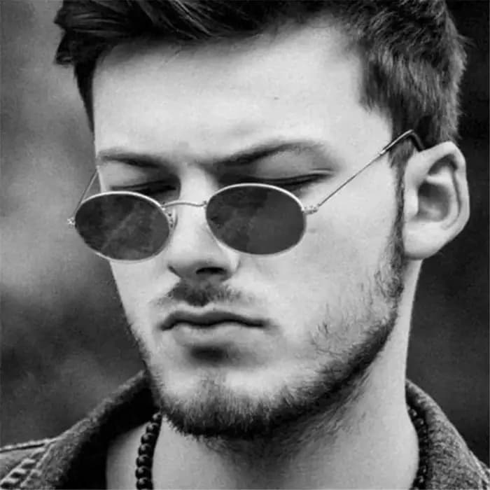 Lunettes de soleil ovales vintage pour femmes