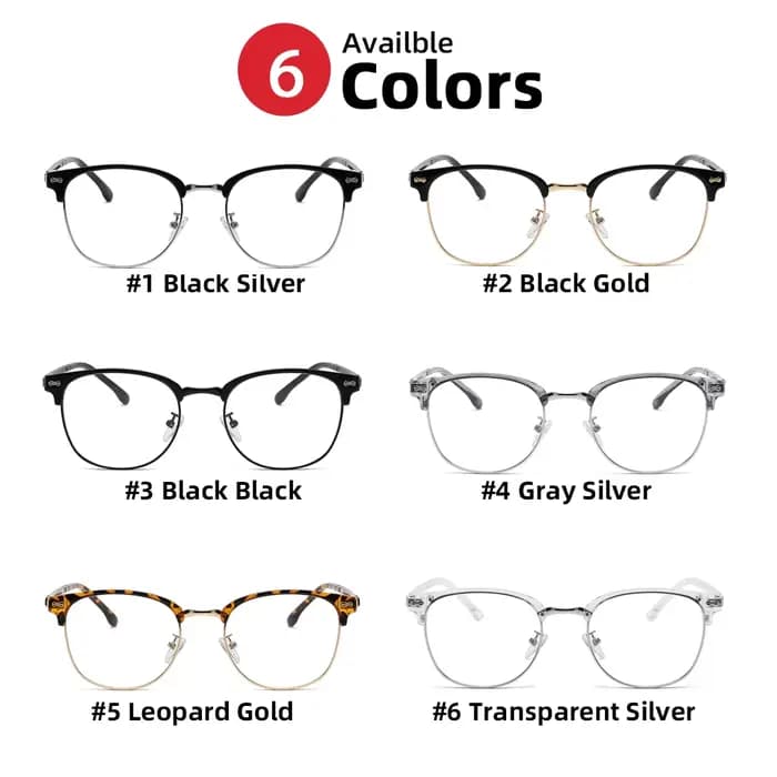 VIVIBEE rétro Semi sans monture bleu lumière bloquant lunettes hommes TR90 Vintage Anti ordinateur rayon filtre jeu
