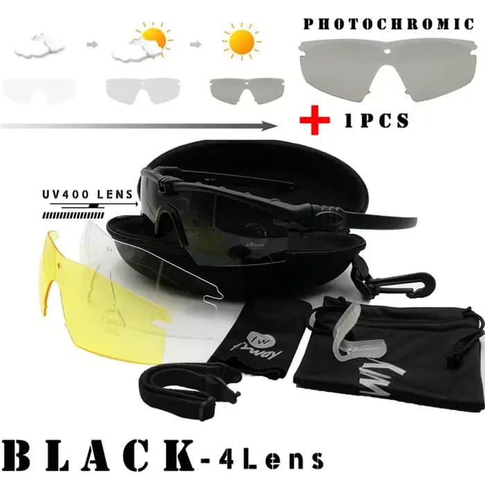 Twtryway-Lunettes de soleil tactiques photochromiques M 3.0 Strike