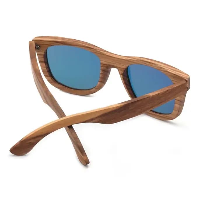 Lunettes de soleil en bois avec étui pour hommes et femmes