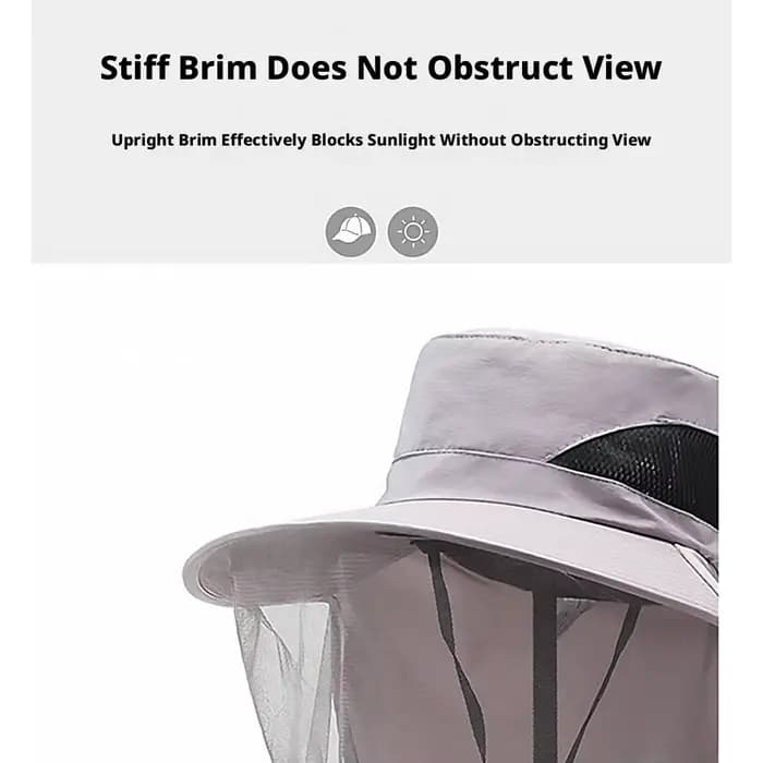 Chapeau de soleil anti-moustiques pour hommes et femmes