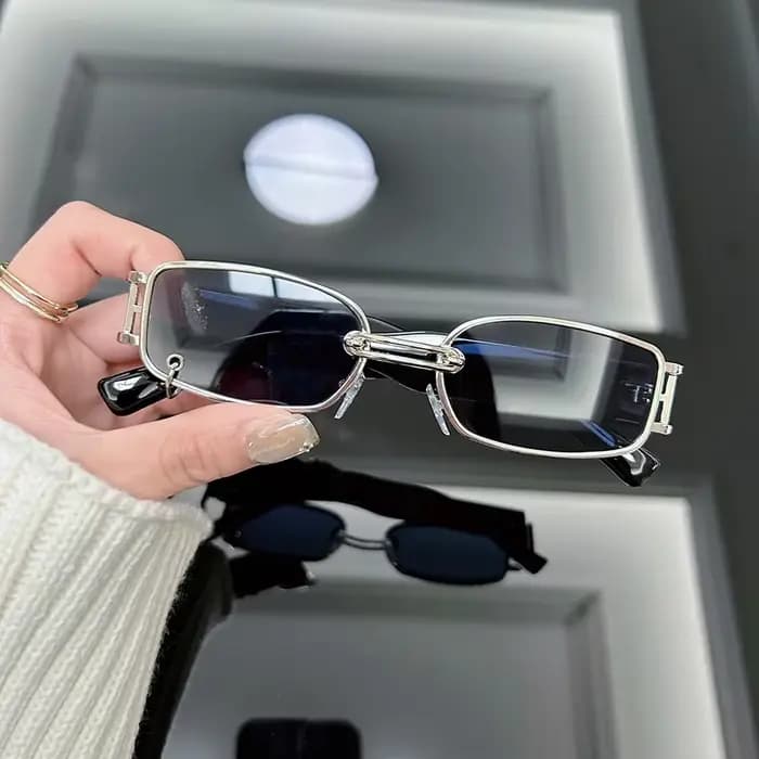 Lunettes de soleil carrées de luxe pour femmes