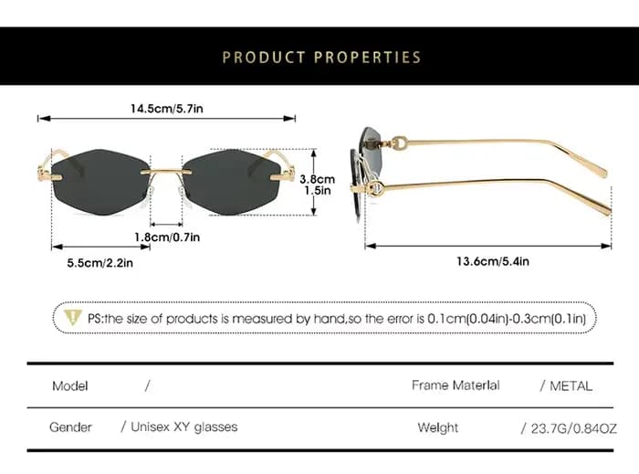 Lunettes de soleil polygone losange 2026 Nouvelle arrivée | Ins-célèbres nuances tendance pour les femmes | Parfait