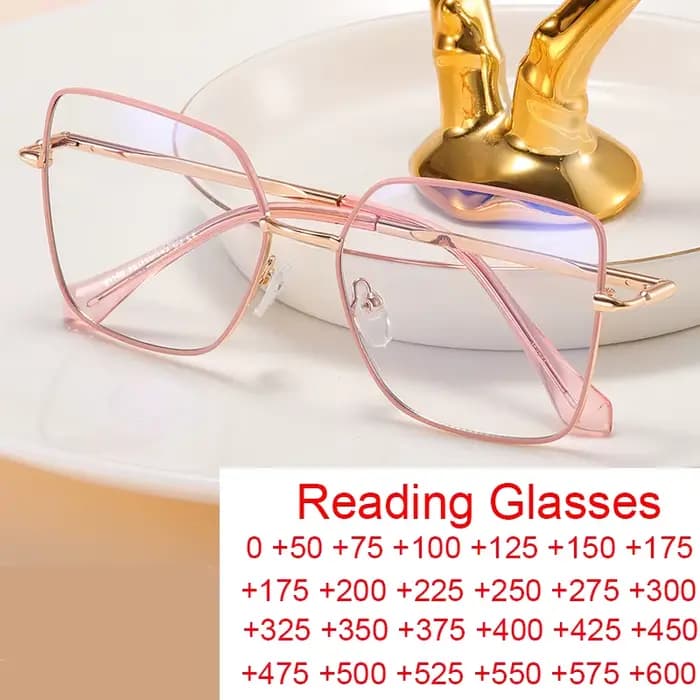 Lunettes de lecture carrées respirantes pour femmes