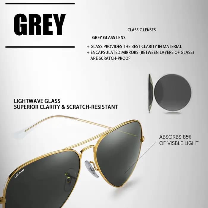 Jcorde I G15-Lunettes de soleil pilote pour hommes et femmes