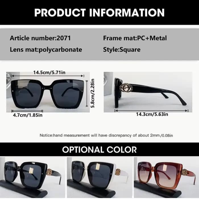 Lunettes de soleil de marque OCYCO pour femmes