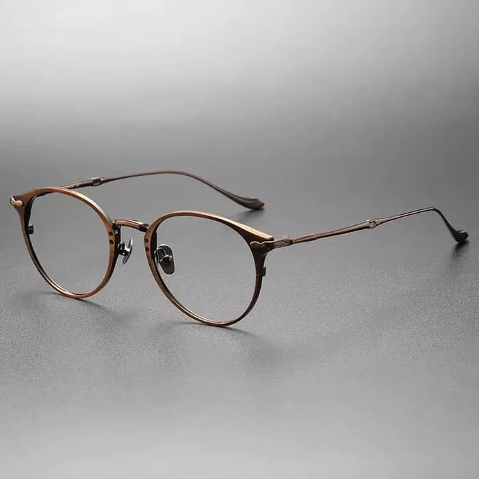 Montures de lunettes de marque de luxe en titane et acétate, lunettes rétro ovales vintage pour hommes et femmes, monture de lunettes de qualité supérieure