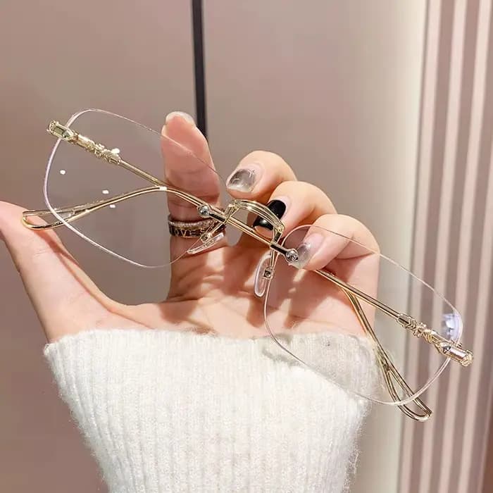 Nouvelles lunettes Harajuku sans monture pour femmes