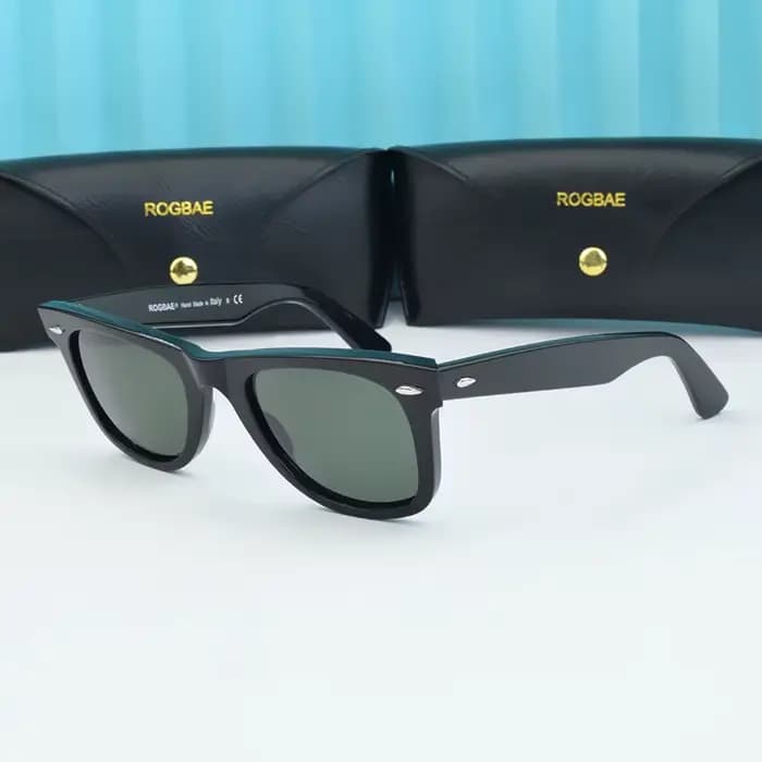 ROGBAE marque logo mode voyage lunettes de soleil hommes