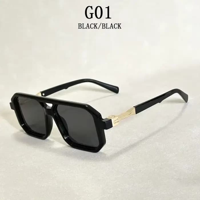 2025 Vintage mode Protection solaire lunettes De soleil pour hommes nuances carrées rétro Flair