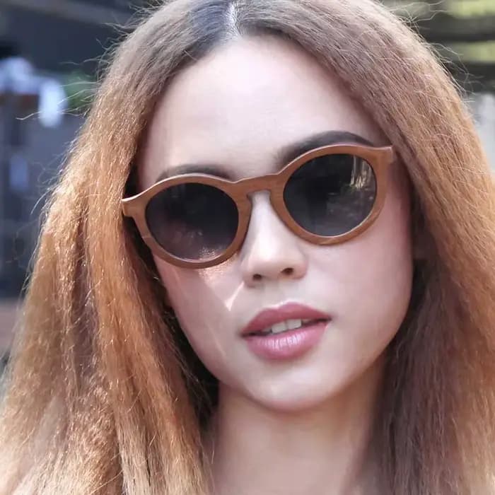 Lunettes de soleil polarisées en bois pour Skateboard