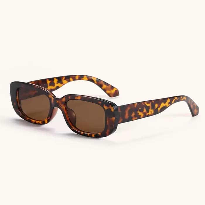 Lunettes de soleil rectangulaires blanches élégantes