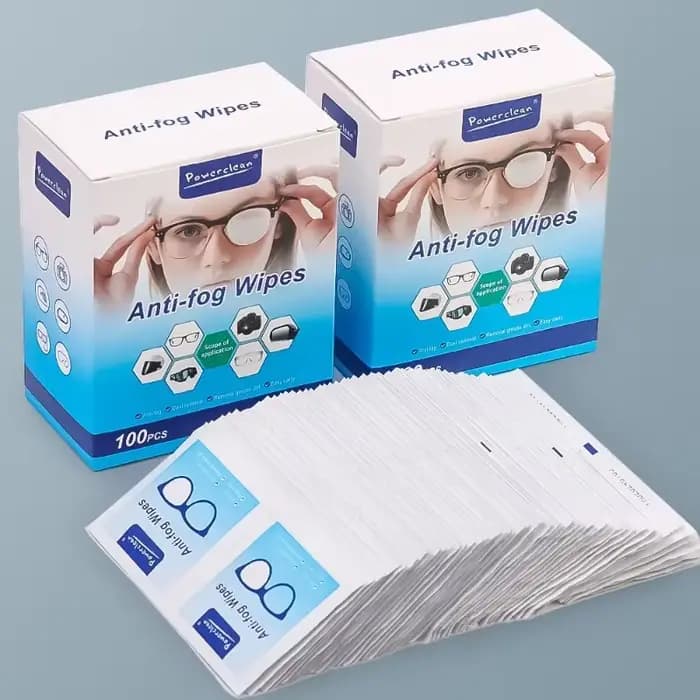 10/100 pièces lunettes nettoyage papier humide jetable Anti-buée brumisation dépoussiéreur lentille lingettes
