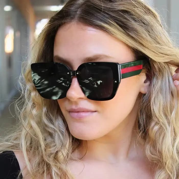 Lunettes de soleil à grande monture pour femmes et hommes