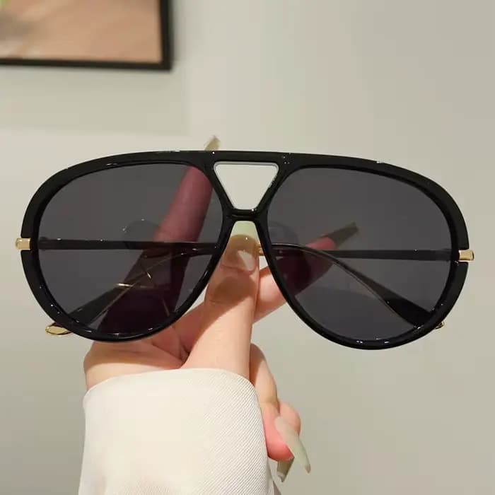KAMMPT lunettes de soleil pilote surdimensionnées 2025 nouveau dans Vintage Double pont