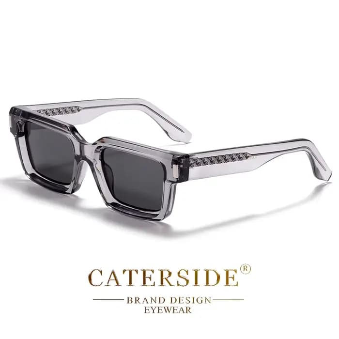 CATERSIDE Punk hommes lunettes de soleil carrées marque Design cadre