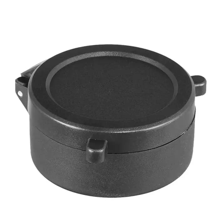 Couvercle d'objectif de portée de fusil, ressort rapide, rabattable, couvercle anti-poussière, capuchon de protection pour diamètre extérieur 25-69mm, lunette de chasse de calibre