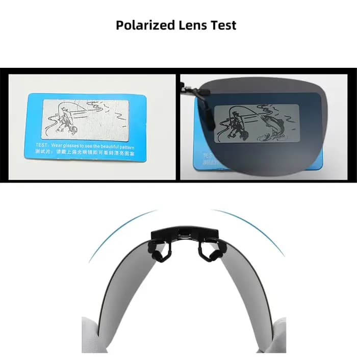 Lunettes de soleil polarisées à Clip carré pour femmes et hommes