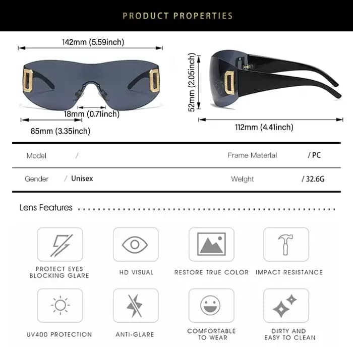 Lunettes de soleil de styliste pour femmes