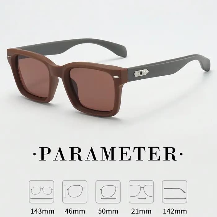 Ensemble de lunettes tendance pour hommes, monture carrée rétro, haut de gamme