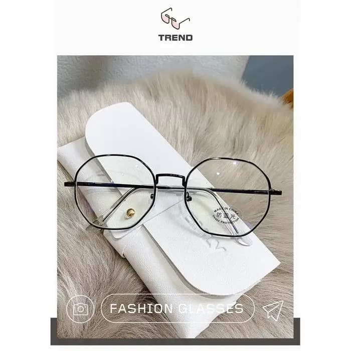 Lunettes Polygone Anti-Lumière Bleue