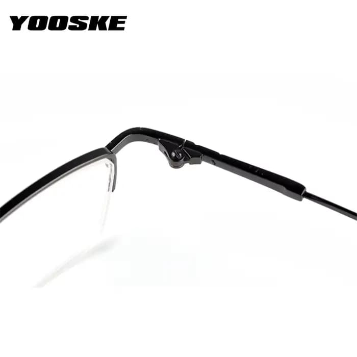 YOOSKE fini myopie lunettes femmes hommes demi-monture mode Sutdent