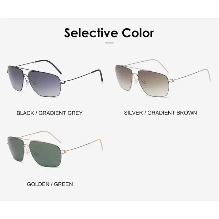 Lunettes de soleil aviateur classiques pour hommes